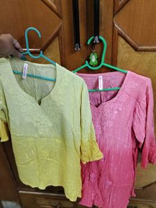 Combo Chikankari Ombre Tunics