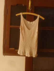 Ribbed Knit V-Neck Tank Top