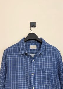 Blue Checked Casual Shirt