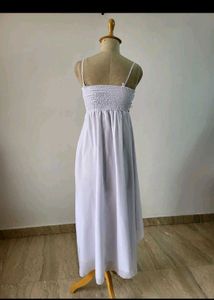 Elegant White High-Low Dress
