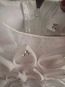 Elegant White Girls' Dress