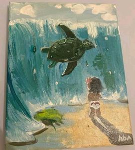 Moana Beautiful Hand-painted Acrylic Painting ✨