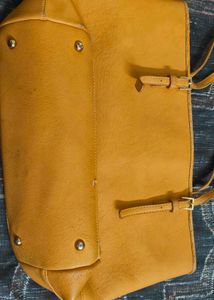 Stylish Yellow Tote Bag