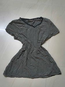 Striped V-Neck T-Shirt