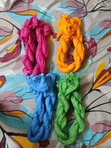 Colorful Dupattas - Set of 4