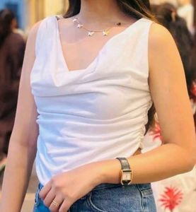 White Sleeveless Top