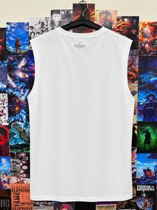 Sleeveless White T-Shirt