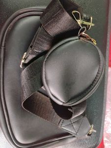 Chic Black Handbag with Coin Purse