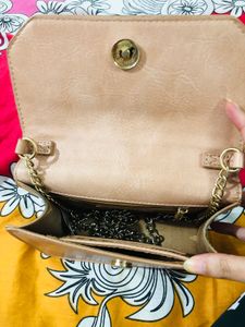 Allen Solly Nude Bag