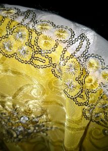 Elegant Yellow and White Saree