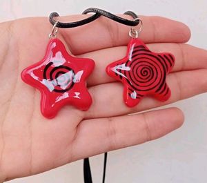 Y2k Swirl Star Chunky Necklace