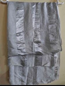 Sparkling Silver Hijab Scarf