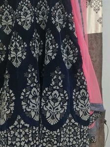 Elegant designer one time used velvet gown