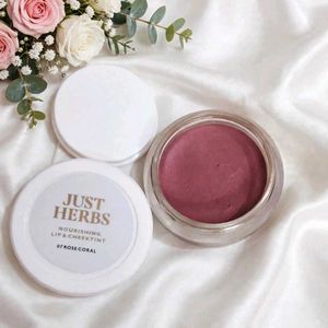 Just Herbs Lip & Cheek Tint - Rose Coral