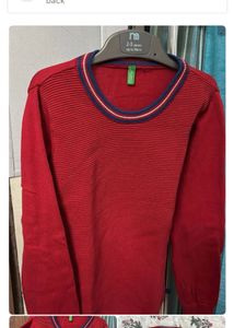 Cute Red Striped Sweater for Boys