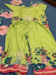 women cord set rayon cotton