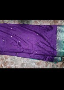 Purple Banarasi Silk Saree