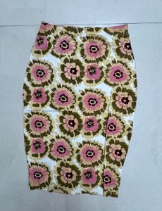 Women Floral Pencil Skirt