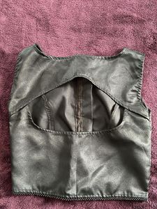Satin Blouse with Button Detail
