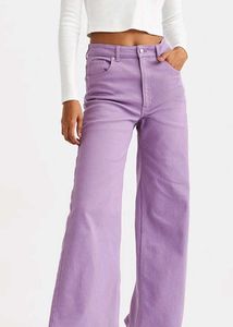 Lavender Wide Leg Jeans