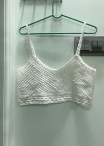 Chic White Crochet Crop Top