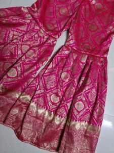 Stunning Pink Brocade Kurta Set