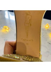 CATWALK Sparkling Gold Block Heels