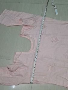 Elegant Pink Embroidered Kurti of 1