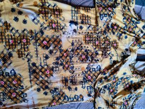 Designer Yellow Printed top