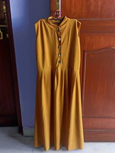Mustard Yellow Midi Dress