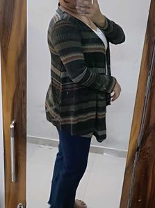 Striped Knit Cardigan