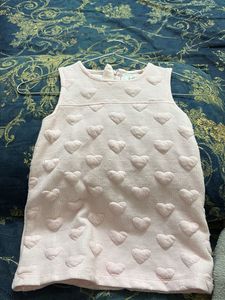 Cute Pink Heart Dress for Girls
