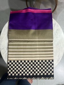 Silk Blend Saree - Purple &amp; Pink
