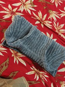 Gray Turtleneck Sweater For 3-5 Years Baby