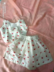 Cute Heart Print Baby Dress
