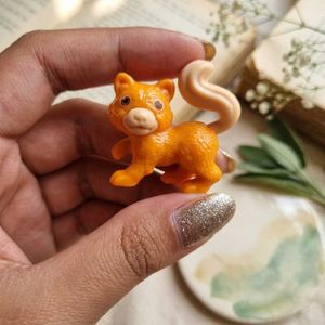 Cute Orange Cat Figurine
