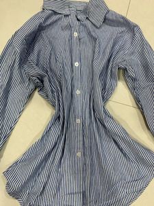Attractive blue stripped shirt