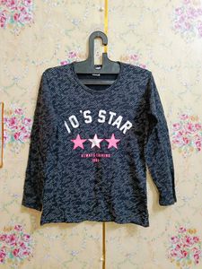🇳🇿💫🎀Long Sleeve "10's Star" Graphic T-Shirt