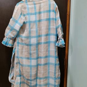 Cotton Blend Anarkali Shut