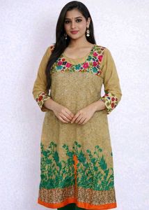 Floral Embroidered Kurta