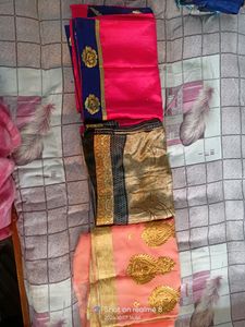 Set of Three Designer Sarees