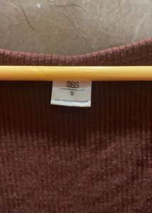Ribbed Corset Tank Top. Size  S