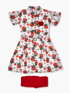 Floral Dress with Matching Leggings &amp; Bag