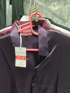 Purple Satin Shirt