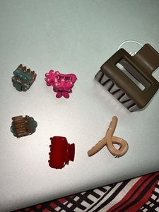 Set of 6 Cute Hair Claw Clips