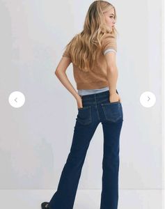 H&amp;M Women Flared Low Jeans