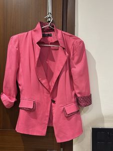cute pink color coat