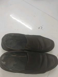 Men's Brown Leather Slip-On Shoes