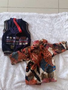 combo of two jackets,one fleece another woolen