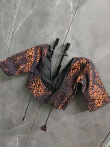 Elegant Brocade Blouse